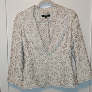 Alex Marie White Gold Eyelet Blazer 4